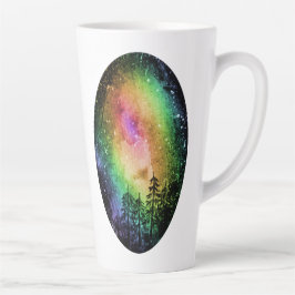 Taza De Café Latte  Copa Galaxia Arcoiris