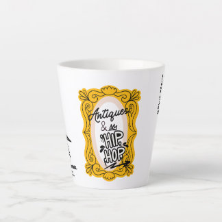 Taza De Café Latte Copa Latte de Antigüedades y Hop