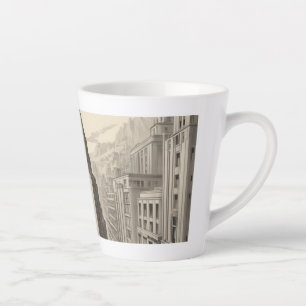 Taza De Café Latte copa latte de la ciudad