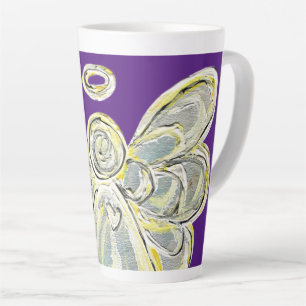 Taza De Café Latte Copa Latte Mug Angel Personalizado de Guardianes d