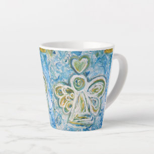Taza De Café Latte Copa Latte Mug de Angel Personalizado de Golden Bl