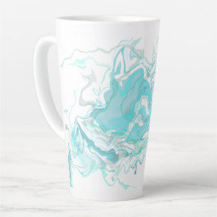 Taza De Café Latte Copa Latte Mug de Ocean Swirl I