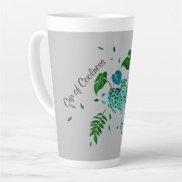 Taza De Café Latte Copa Leopard de la frescura