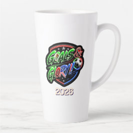 Taza De Café Latte Copa Mundial 2026 Celebrar