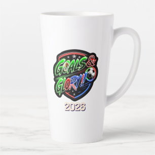 Taza De Café Latte Copa Mundial 2026 Celebrar