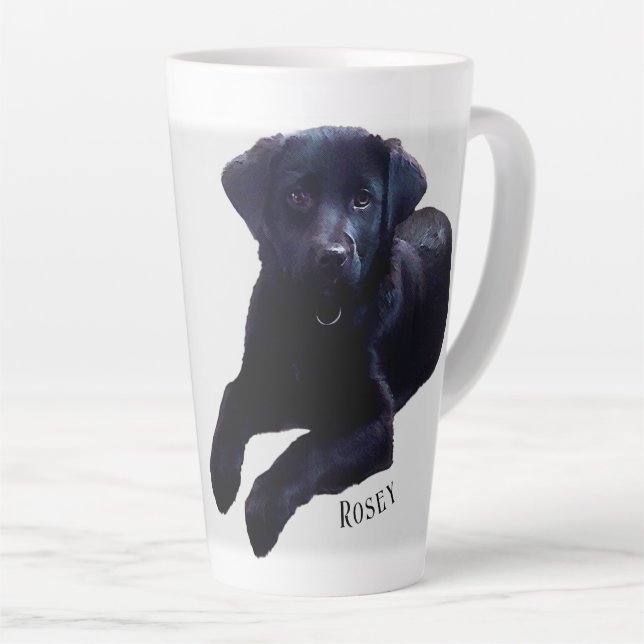 Taza De Café Latte Copa Rosey (Ángulo derecho)