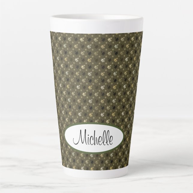 Taza De Café Latte Copas de cacao (Anverso)