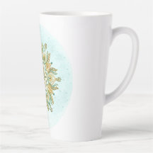 Copo de nieve floral de Mandala