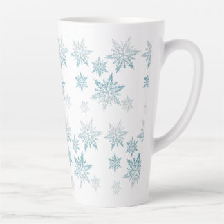 Taza De Café Latte Copos de nieve con hielo polar