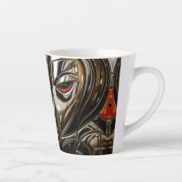Taza De Café Latte Copper Glow Metal Face