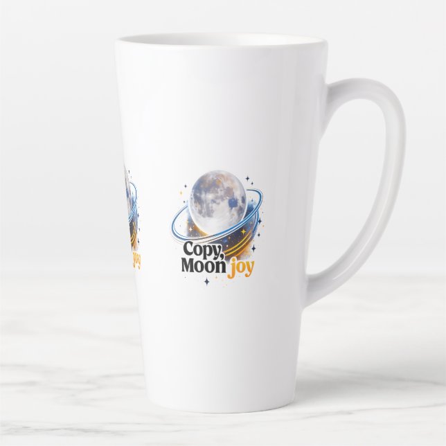Taza De Café Latte Copy Moon Joy Celestial Planet Graphic MUG (Derecha)