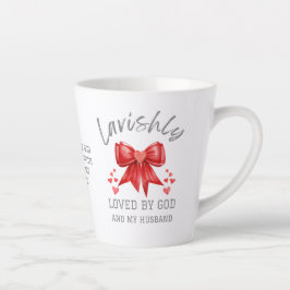 Taza De Café Latte Coquette Bow LAVISHLY LOVLY Christian Valentine
