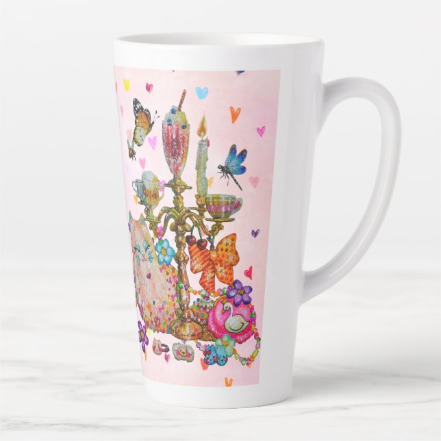 Taza De Café Latte Coquette Water Bottle (Derecha)