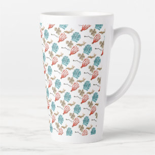 Taza De Café Latte Corales