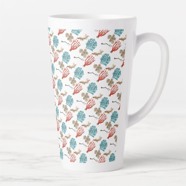 Taza De Café Latte Corales (Derecha)