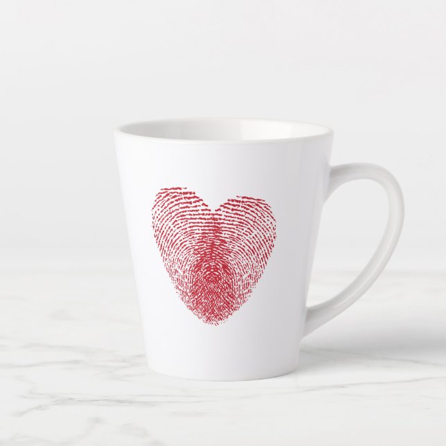 Taza De Café Latte Corazón (Derecha)