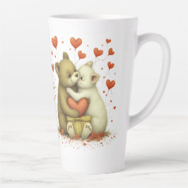 Taza De Café Latte corazón 7777