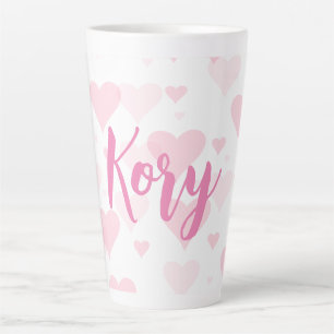 Taza De Café Latte Corazón dulce personalizado San Valentín Día Latte