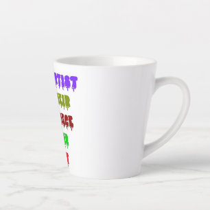 Taza De Café Latte Corazones Artistas, Arte Y Alma