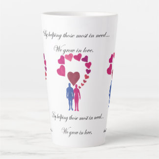 Taza De Café Latte Corazones especiales en crecimiento con amor Latte