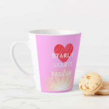 Corazones iluminados por estrellas Moda Red Heart