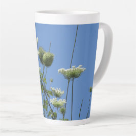 Taza De Café Latte Corfu Cream Wildflowers Latte Mug