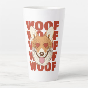 Taza De Café Latte CORGI AMOR woof