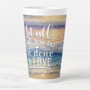 Taza De Café Latte Corintios 16-14 Amor