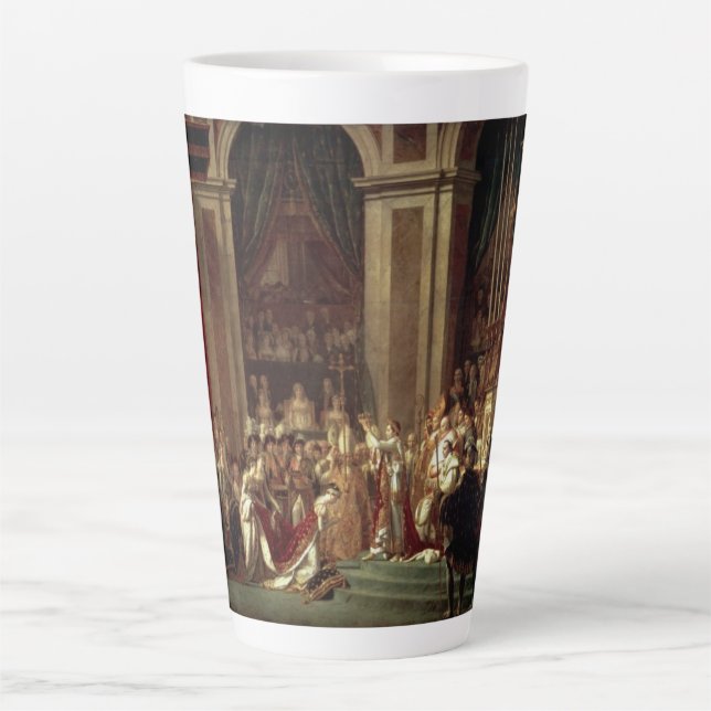 Taza De Café Latte Coronación de Napoleón (Anverso)