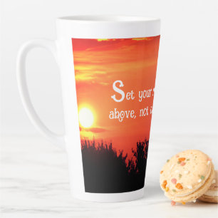 Taza De Café Latte Cosas encima de Latte Mug