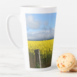 Taza De Café Latte Cosecha dorada