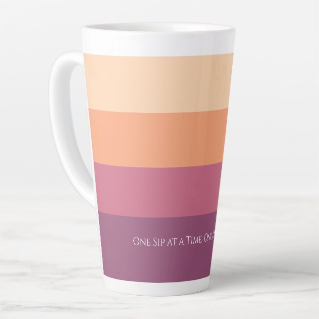 Taza De Café Latte Cosecha Paleta-Motivación-Mug (Ángulo izquierdo)