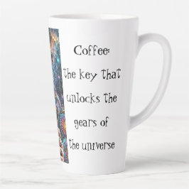 Taza De Café Latte Cosmic Steampunk