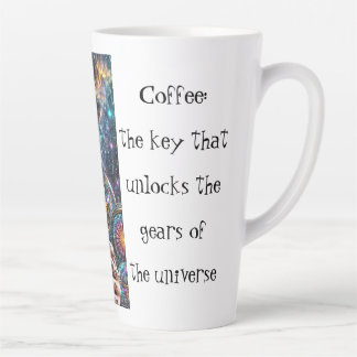 Taza De Café Latte Cosmic Steampunk