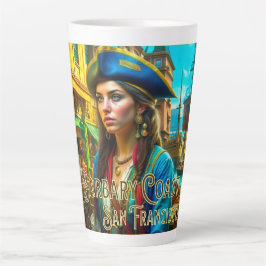 Taza De Café Latte Costa salvaje de Barbary - San Francisco Cafe Latt