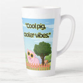 Taza De Café Latte cotización de cerdo fría