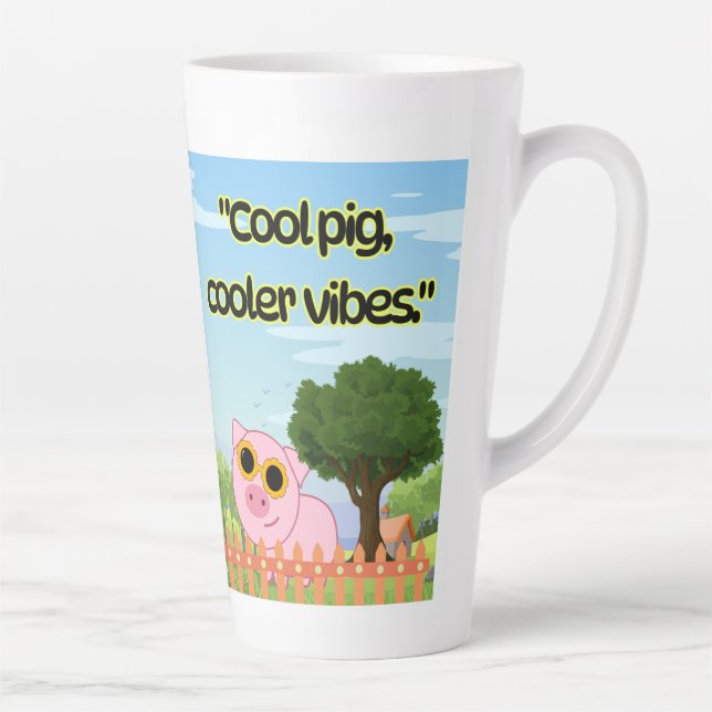Taza De Café Latte cotización de cerdo fría (Derecha)