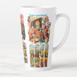 Taza De Café Latte Cowgirl coffee 