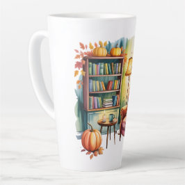 Taza De Café Latte Cozy Home Reading Bouteilles — Framed Wall