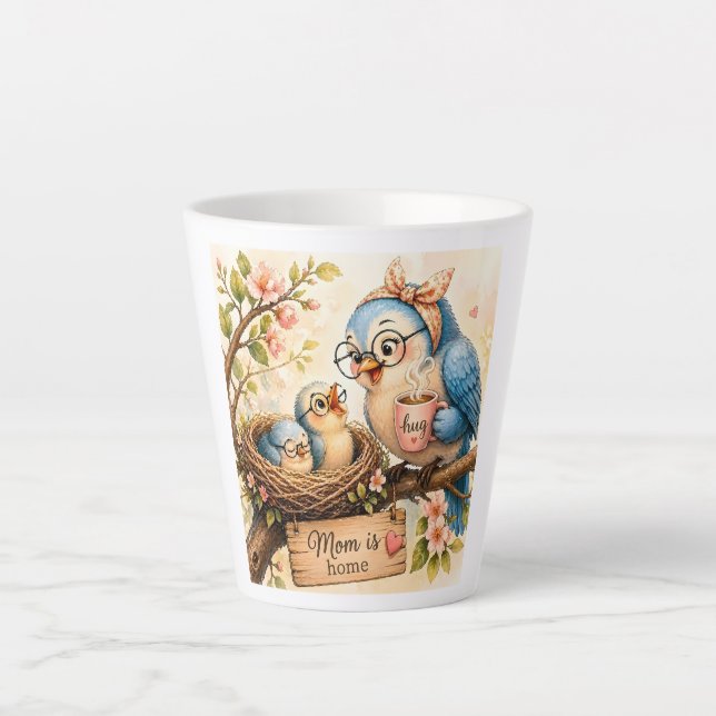 Taza De Café Latte Cozy Nest Mug (Anverso)