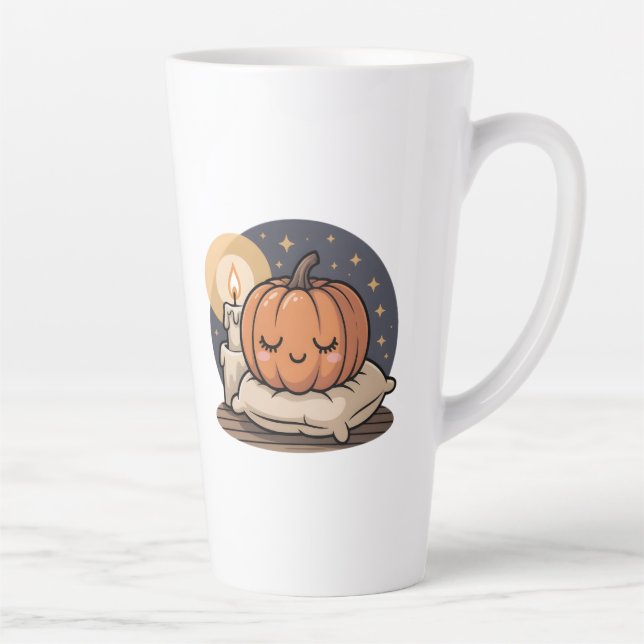 Taza De Café Latte Cozy Pumpkin Dream Mug (Derecha)
