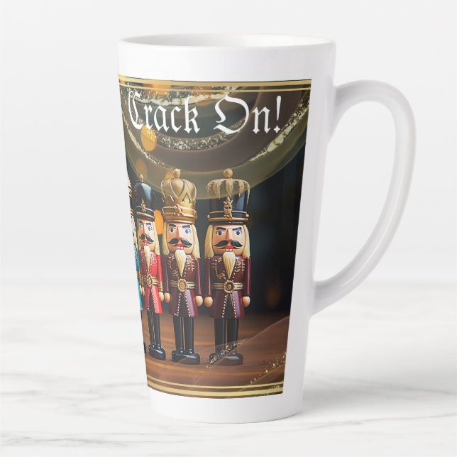Taza De Café Latte Crack Sobre El Latte Mug Nutcracker (Derecha)
