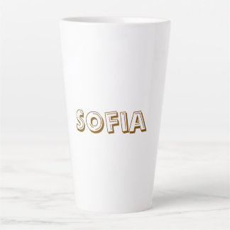 Taza De Café Latte Crea tu personalizado 17 oz