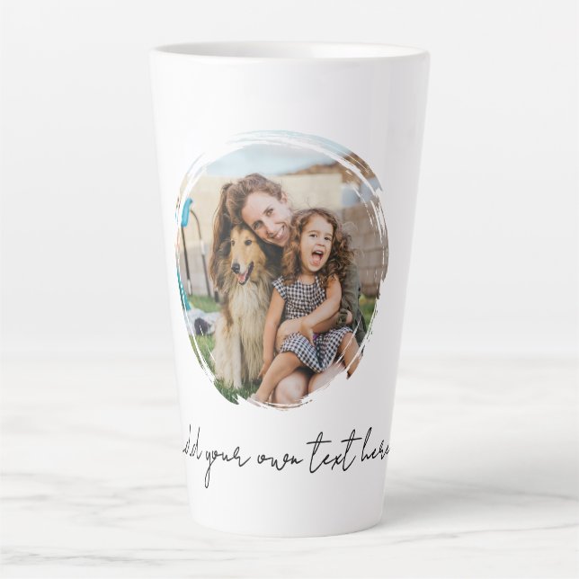 Taza De Café Latte Crea Tu Propia Foto (Anverso)