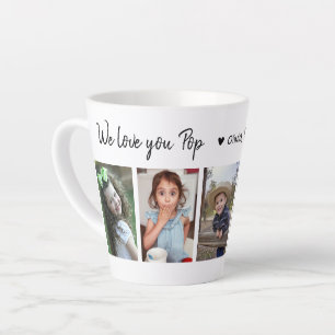Taza De Café Latte Crea tu propia foto de 5 fotos te queremos
