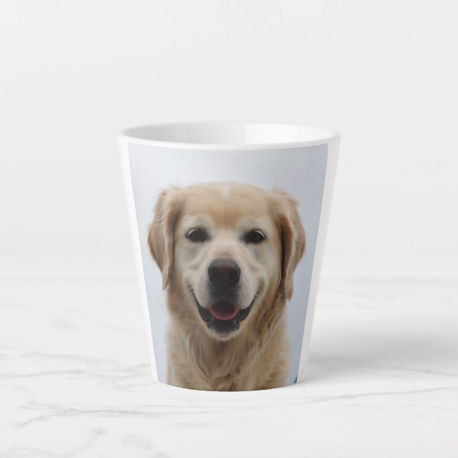 Taza De Café Latte Crea tu propia foto de gato de perro Mascota (Anverso)