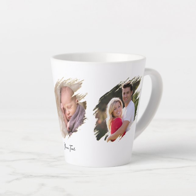 Taza De Café Latte Crea tu propia foto Personalizado y envía un peque (Ángulo derecho)
