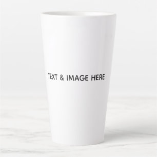 Taza De Café Latte Crea tu propio blanco