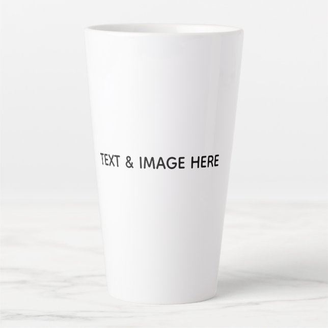 Taza De Café Latte Crea tu propio blanco (Anverso)