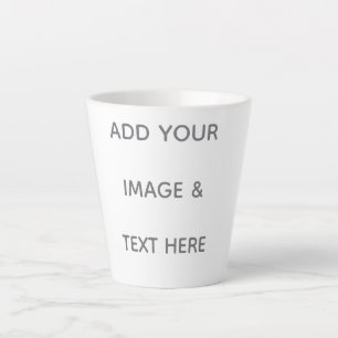 Taza De Café Latte Crea tu propio blanco